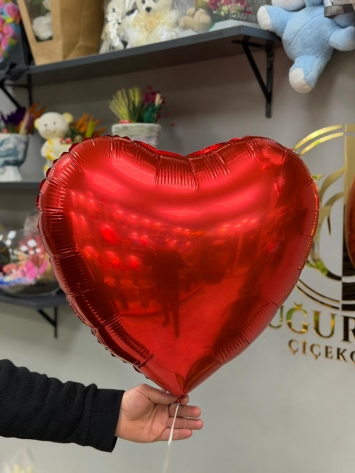 Kırmızı Kalp Helyumlu Balon